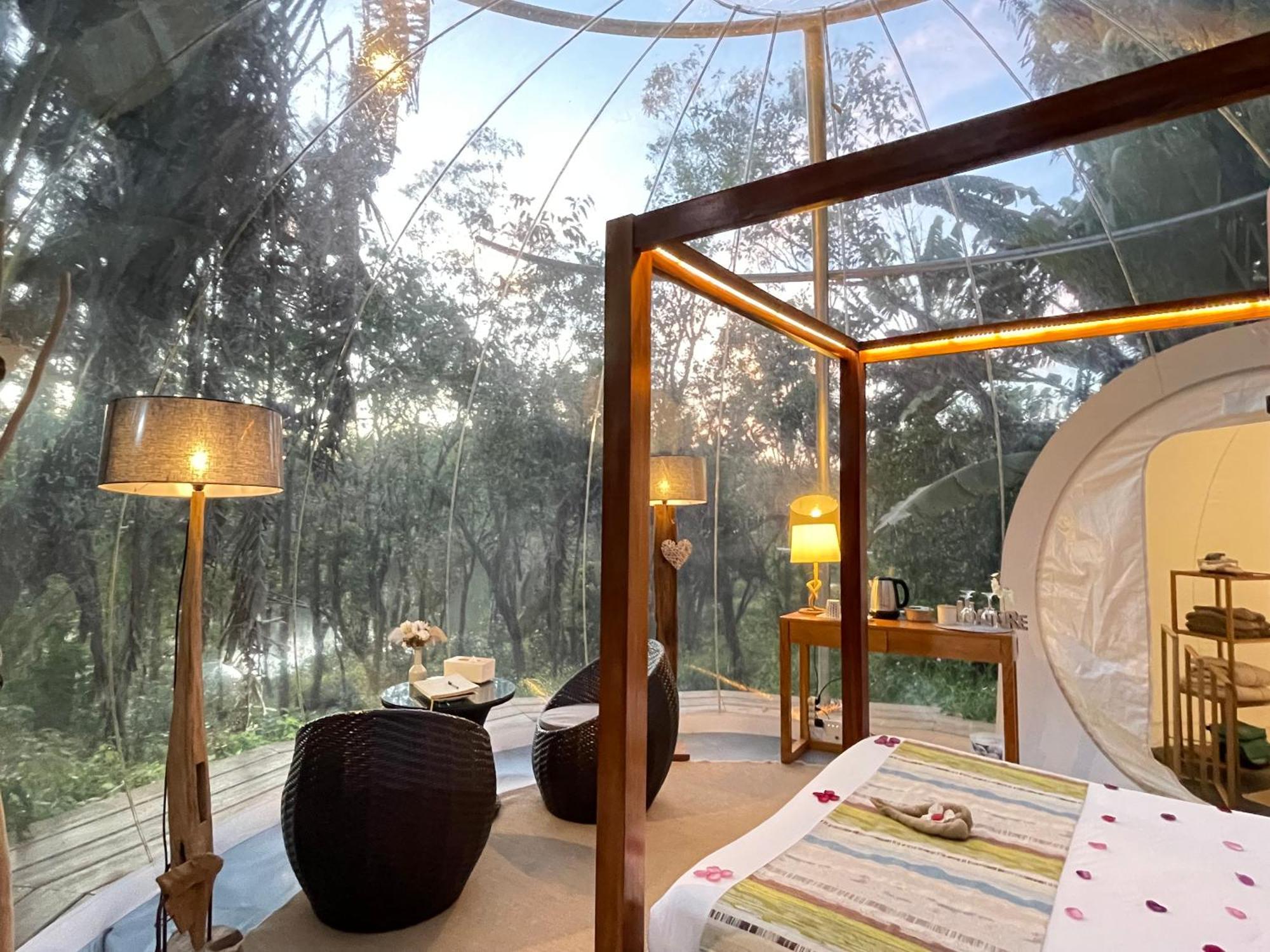 Bubble Lodge Bois Cheri Plantation Bagian luar foto